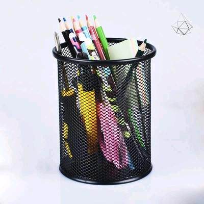 热销大号网状笔筒 笔筒 圆形笔筒 桌面杂物收纳 直径110MM高