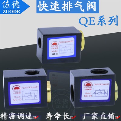 热销气缸快速排气阀KKP-15/8/10/20/25/6泄压阀气动阀快排阀QE-02