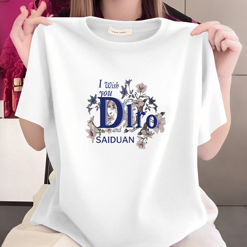 夏季新款100%纯棉短袖加大码女t恤胖mm遮肚显瘦百搭舒适长款上衣