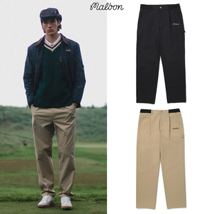 韩国MALBON高尔夫球裤 百搭长裤 男款 时尚 运动速干直筒裤 2026春夏季