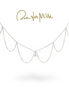 RuedesMille 蕾丝设计项链女简约气质锁骨链节日礼物GRZ026M2RH