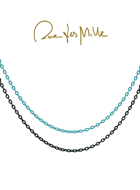 RuedesMille 意大利原创彩色珐琅素链女轻奢高级感百搭项链CBGR07