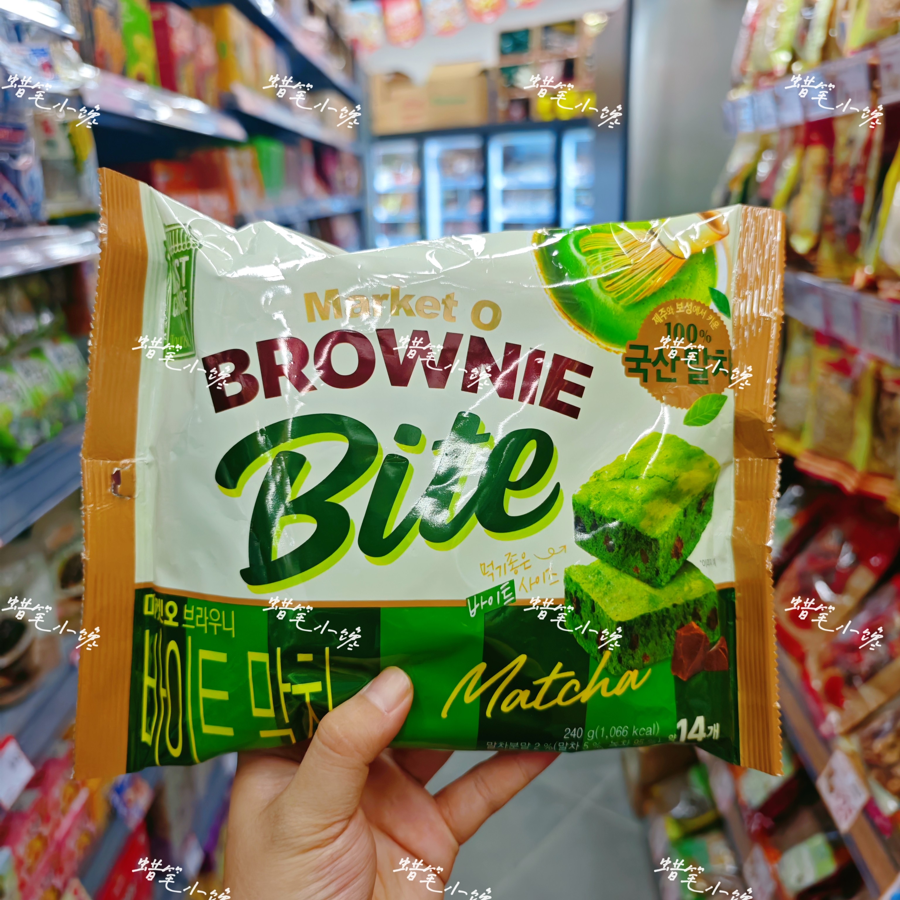 香港代购 韩国进口Market O一口布朗尼蛋糕240g 糕点下午茶零食