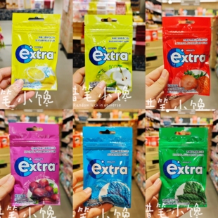 香港代购 港版 益达EXTRA 无糖口香薄荷糖香口珠草莓哈密瓜薄荷