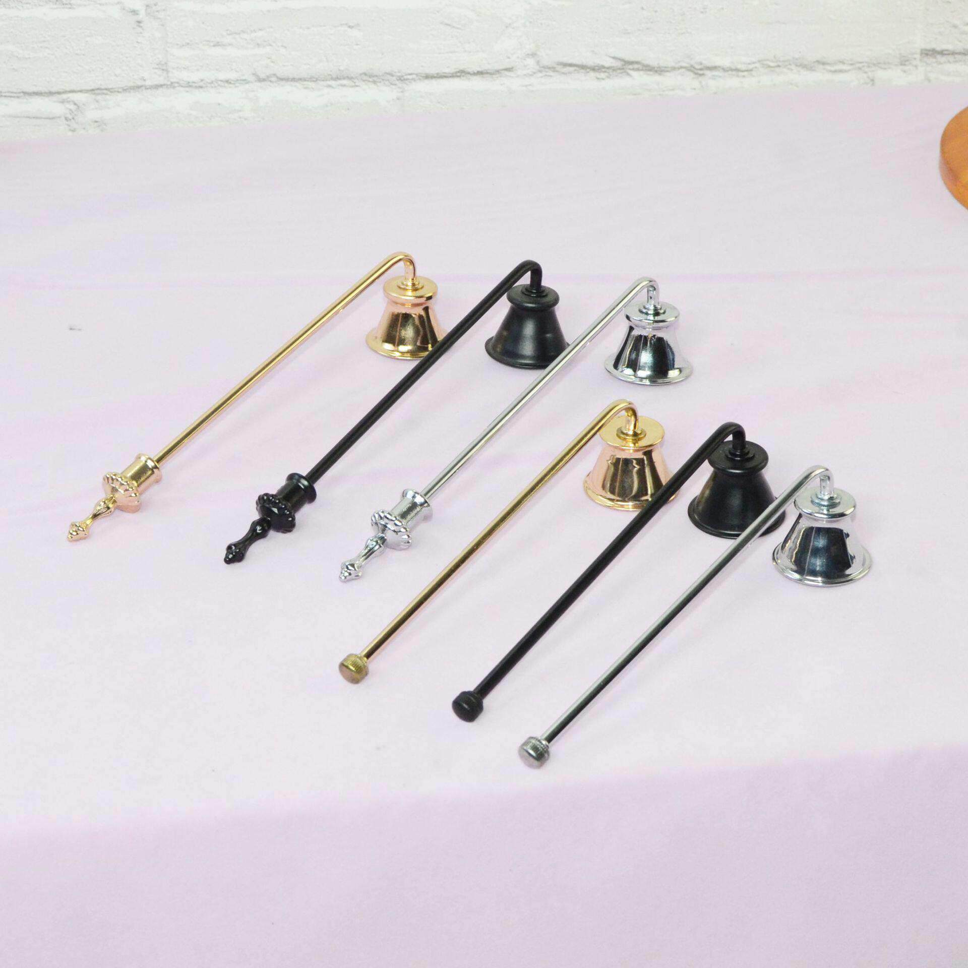 厂家供应金属灭烛器吊铃香薰蜡烛工具灭火罩灭烛铃铛跨境发铁艺