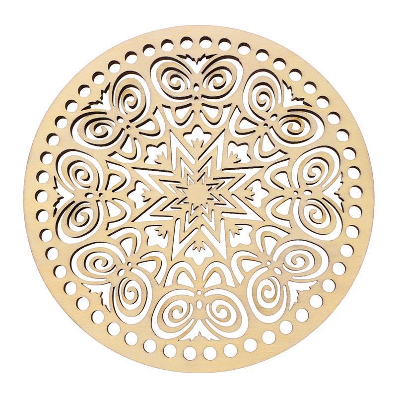 2pcs跨境新款 DIY木质包包底座木质编织斜挎手提女士包包盖子木片