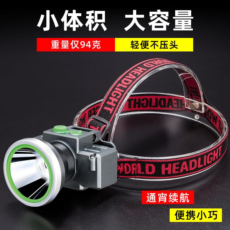 速森强光头灯激光炮超强续航充电超亮远射头戴手电筒感应钓鱼夜钓