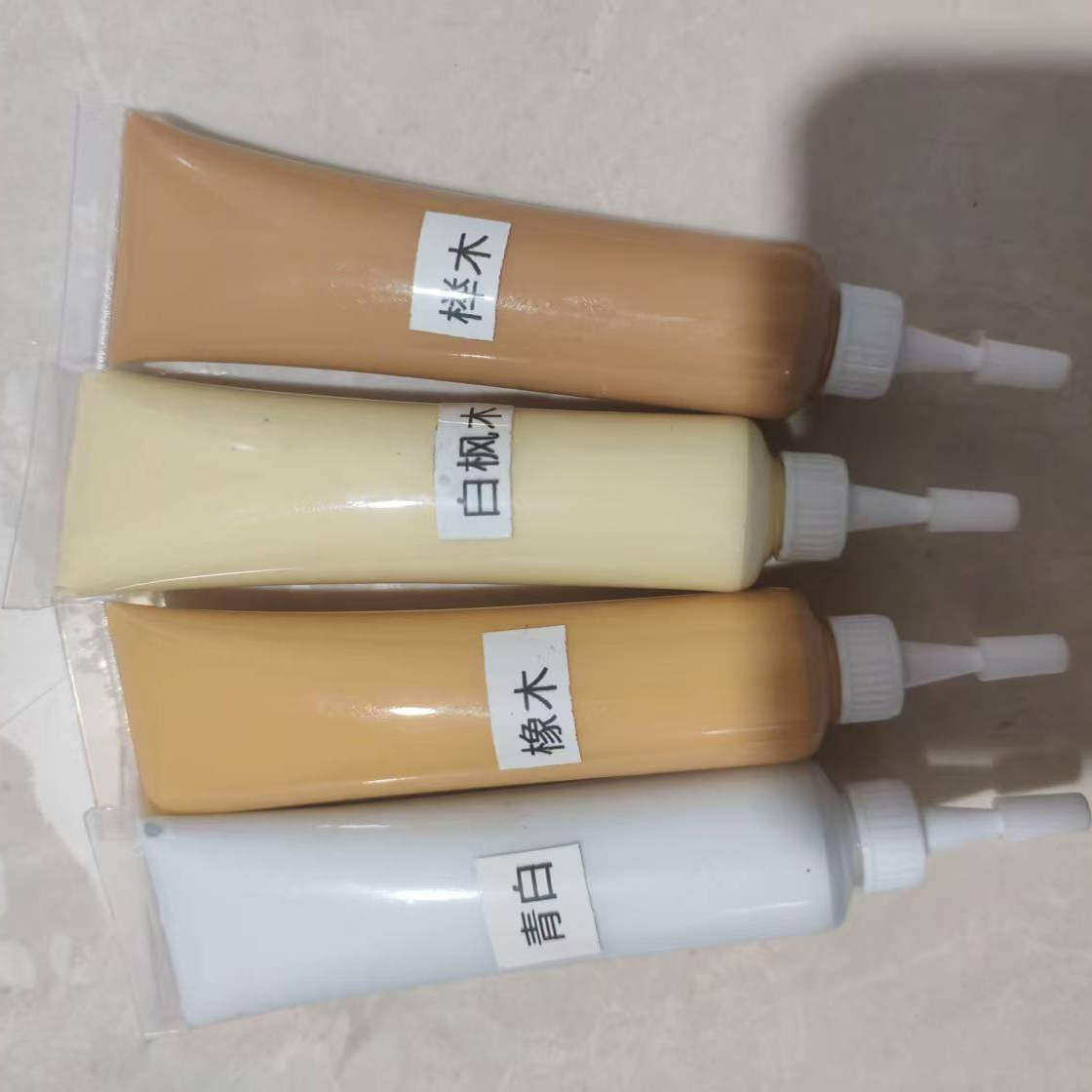 家具修补膏套装 实木地板复合板划痕修复 白色木门窗钉眼膏补色漆