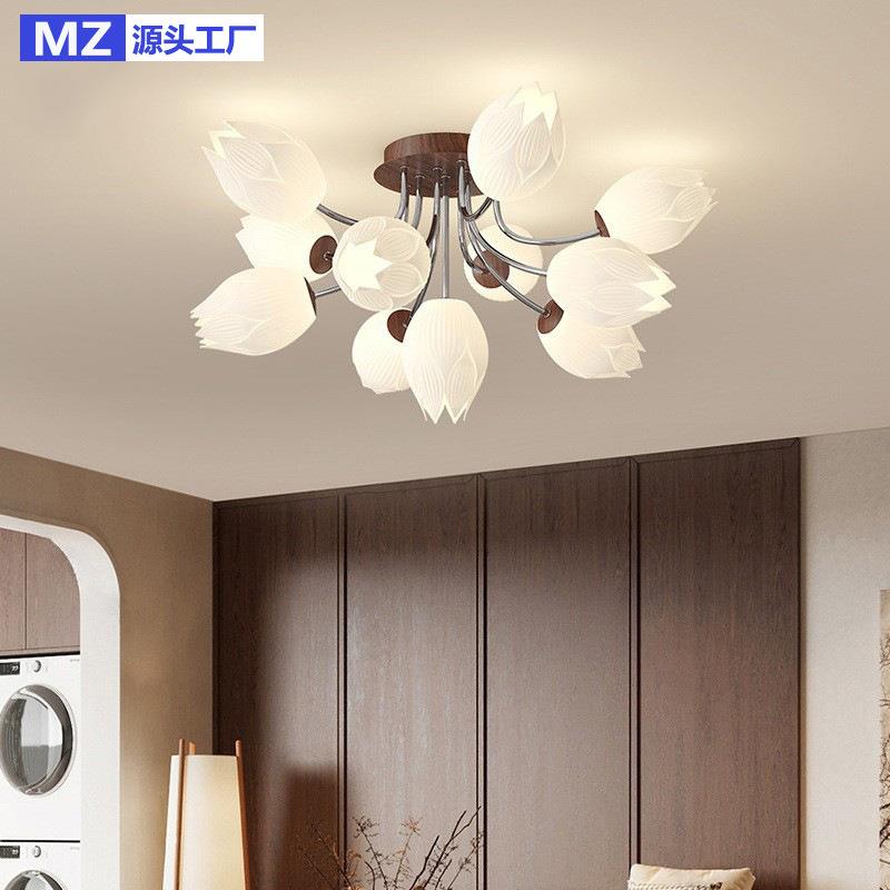 法式中古风客厅吊灯轻奢大厅主灯高端大气高级感2025新款中山灯具