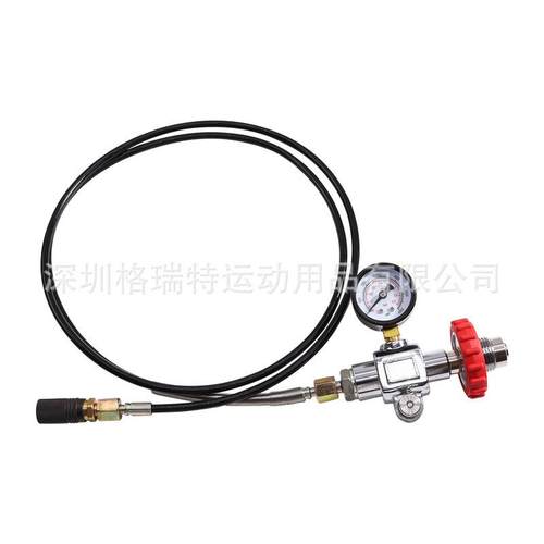 6000psi400Bar表G5/8潜水充气大转小带1/8bspp接头和8mm快速母头