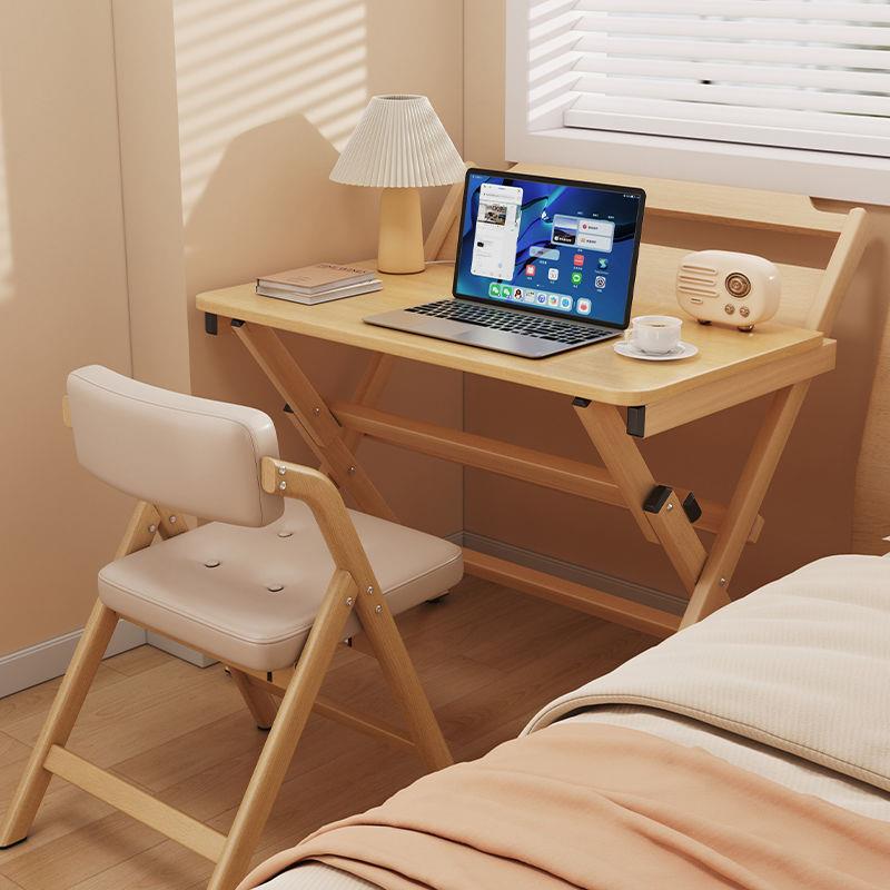 电脑桌可折叠书桌小学生家用简易桌子小户型床边写字桌卧室儿童学