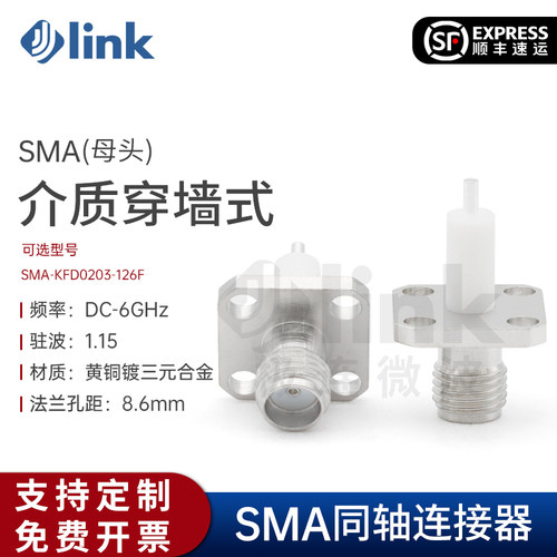 JLINK毫米波连接器SMA三阶互调