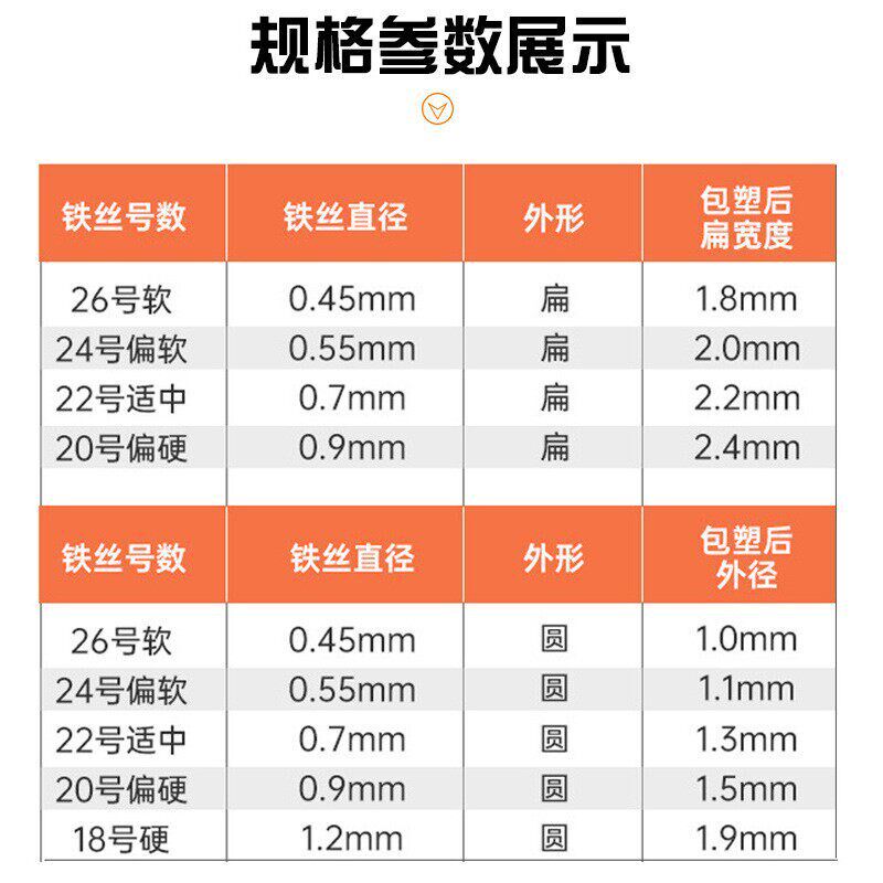 热销电镀锌铁丝扎线葡萄枝条绑扎丝花艺支撑铁扎丝包塑铁丝捆电线