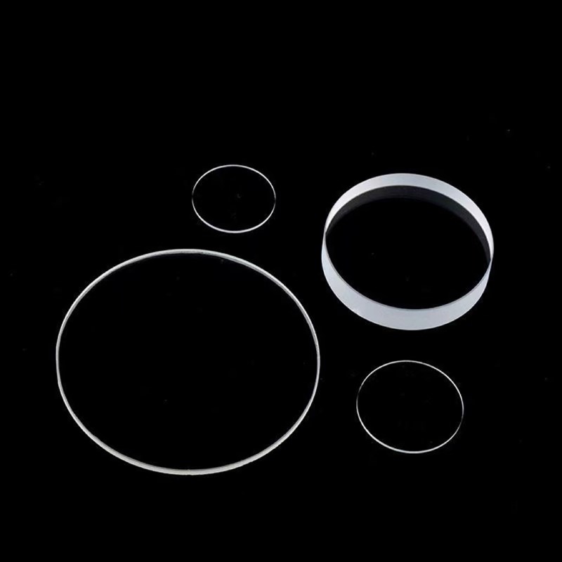 热销定制圆形石英玻璃片直径1-90mm厚0.5mm光学玻璃耐高温高透实