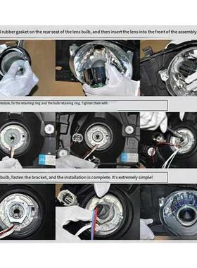 1对 规格：右驾 颜色：黑色 材质：LED 2.5寸伟世通双光透镜 HID