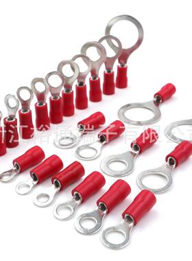 【RV系列】1.25-3/4/5/6/8/10/12圆形预绝缘冷压端子环形22-16AWG