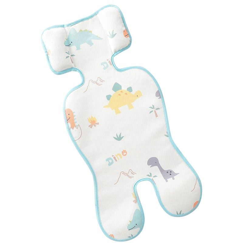 热销婴儿车凉席夏季通用宝宝推车专用冰丝凉垫子遛娃神器坐垫餐椅