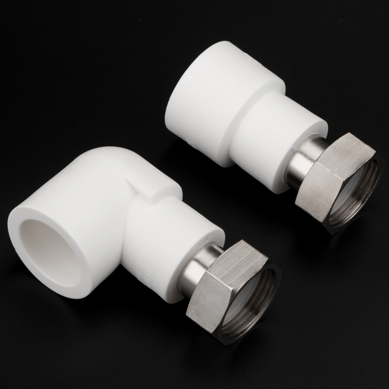 热销加厚PPR活接头4分6分全铜热水器活直接弯头三通热熔水管配件2