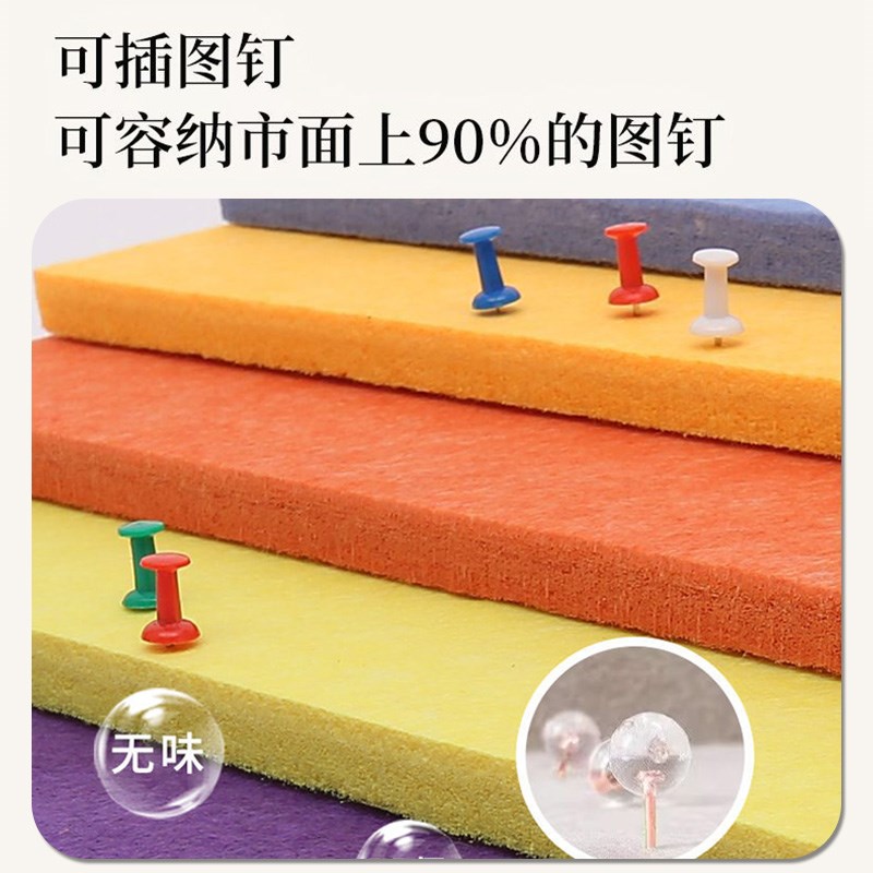 热销毛毡板照片墙背景板挂墙面粘相片框展示羊毛毡版墙贴软木板免