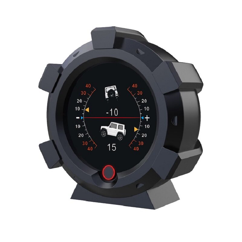 热销汽车HUD抬头显示器车载水平仪坡度仪GPS车速海拔高精度越野平