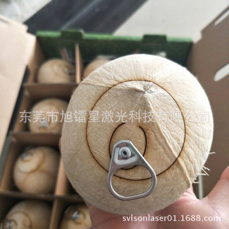 拉环椰皇镭射机 椰壳椰肉切割机 椰子壳半穿激光切割机厂家直供