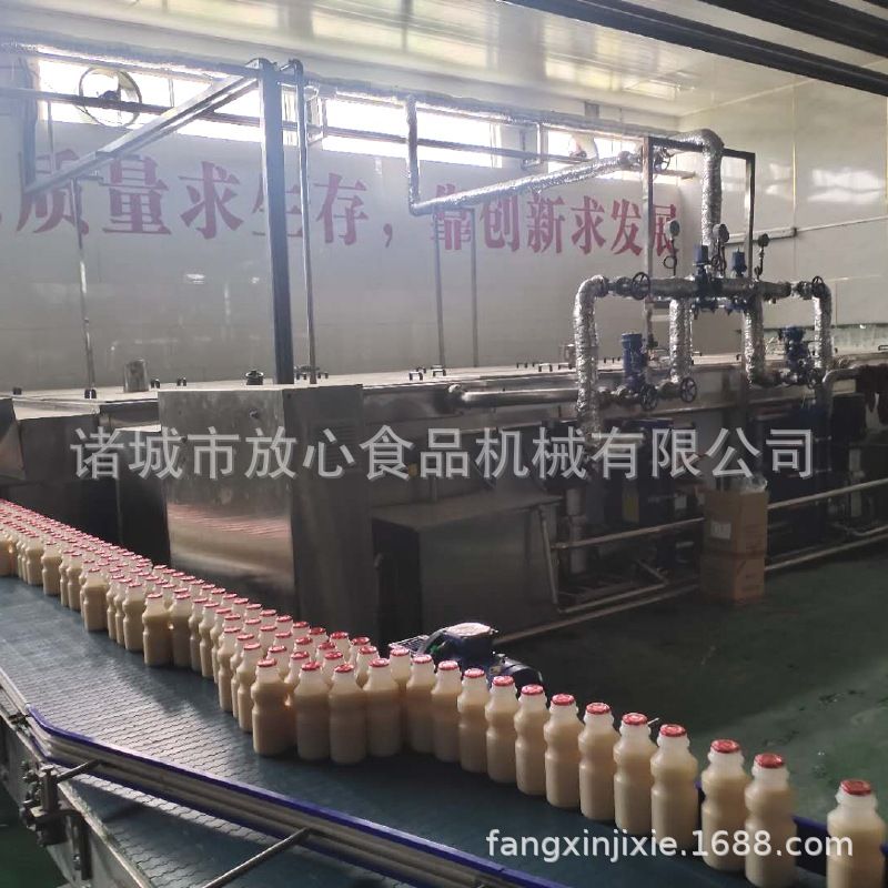 酸牛奶喷淋杀菌机设备 饮料果汁罐头喷淋式灭菌流水线直销
