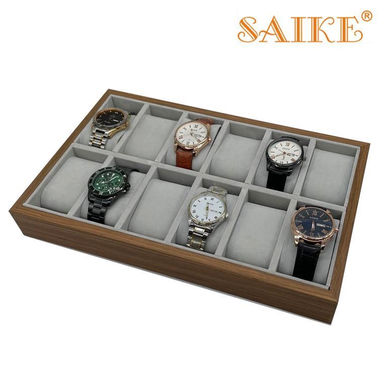 现货木质12位手表销售展示盘12位装手表盘精品店及摆地摊