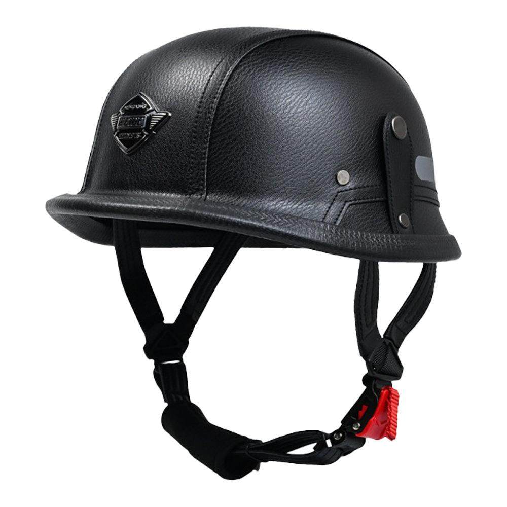 3C德式钢盔机车夏瓢盔摩托车半盔男女士电动安全帽轻便