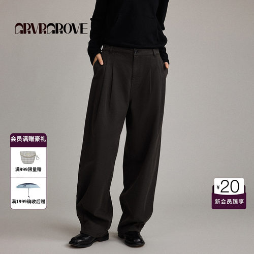 GRVR GROVE官方旗舰店26FW秋季新款宽松休闲梭织长裤GF26PTC01