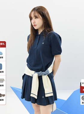 GROVE官方旗舰店2025SS春夏款女士基础短袖polo衫t恤 GCM5TS04