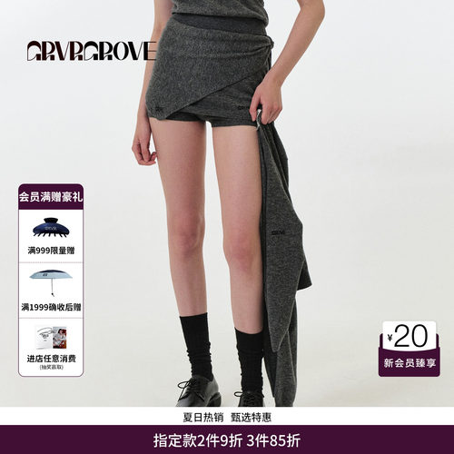 GRVR GROVE官方旗舰店 FW秋季款针织裙裤韩系女 GF5KB01J