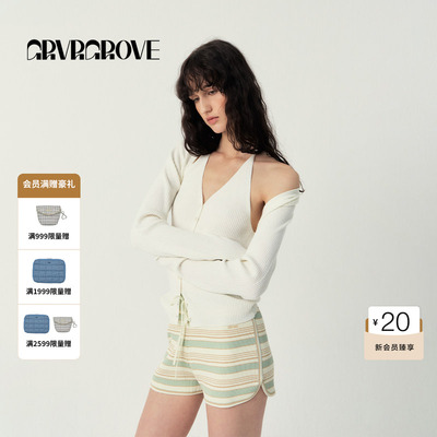 GROVE官方旗舰店SS春夏款女士披肩针织衫开衫GS5KN25J