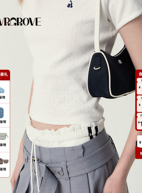 GROVE官方旗舰店 2025SS夏季字母logo款mini手提包GS5AC22M