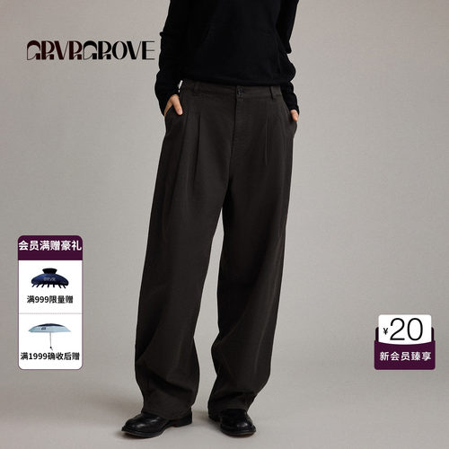 GRVR GROVE官方旗舰店26FW秋季新款宽松休闲梭织长裤GF26PTC01