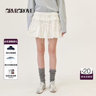 GRVR GROVE官方旗舰店2026PS春季新款韩系半身短裙女 GP26SKC66