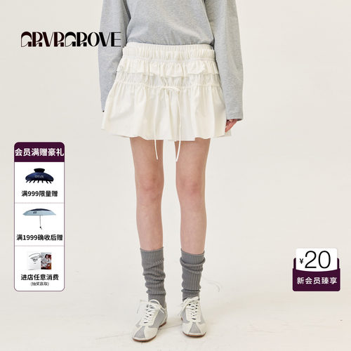 GRVR GROVE官方旗舰店2026PS春季新款韩系半身短裙女 GP26SKC66