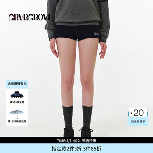 GROVE官方旗舰店FW秋季 毛织短裤 韩系女下装 GF5KB01C 款