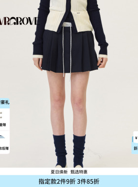 GROVE官方旗舰店2026PS春季新款短裙韩系休闲下装女 GP26SKC61