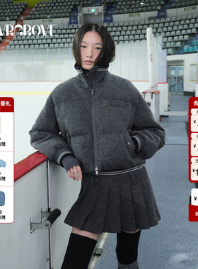 GROVE官方旗舰店 2025WT冬季新款短款羽绒服外套上装女GCW5DJ02