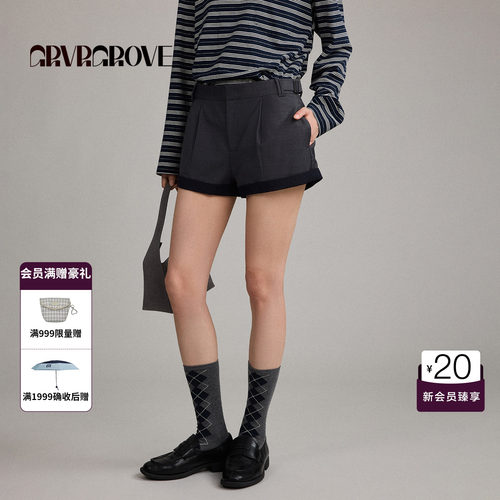 GRVR GROVE官方旗舰店2026FW秋季新款韩系梭织短裤 GF26PTC60