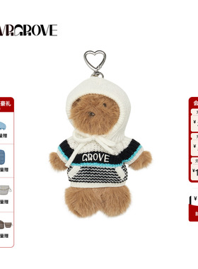 GROVE官方旗舰店 2025WT冬季新款挂件小熊玩偶定制公仔 GCW5PE01