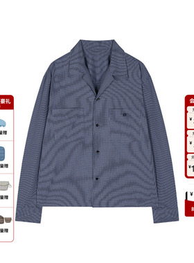 GROVE官方旗舰店女2025PS春季新款复古韩系翻领长袖衬衫GS5SH03M