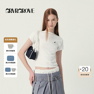 GROVE官方旗舰店SS春夏款 T恤GS5TS25M 女士小帆船短袖