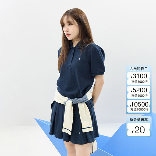 GROVE官方旗舰店2025SS春夏新款女士基础短袖polo衫t恤 GCM5TS04