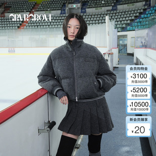 羽绒服外套上装 GROVE官方旗舰店 短款 新款 女GCW5DJ02 2025WT冬季