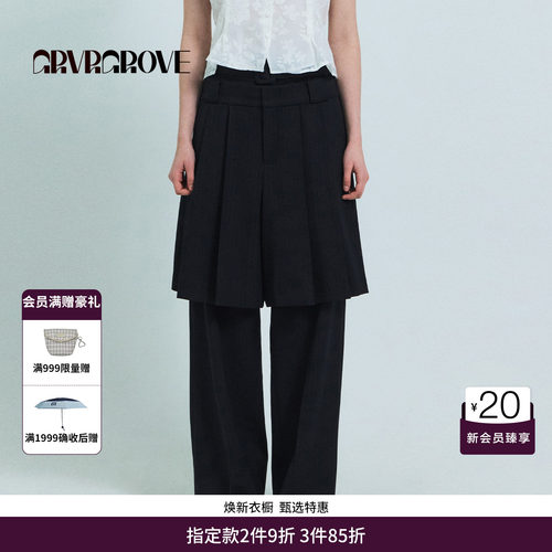 GRVR GROVE官方旗舰店26SS春夏韩系梭织短裤GS26PTC63