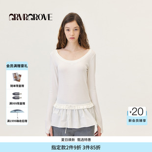 GROVE官方旗舰店2026PS春季新款长袖T恤套头基础打底衫 GP26TSC28