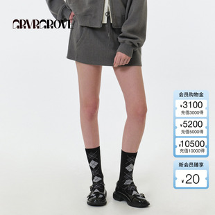 韩女款 GROVE官方旗舰店 假两件针织裙裤 新款 GF5SK04C 2025FW秋季