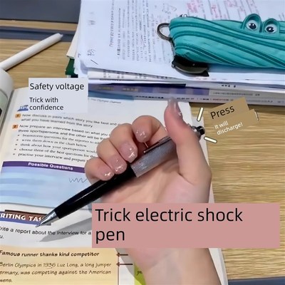 热销采购产品开学季有趣的恶作剧玩具,恶作剧和放电笔,有趣的笔
