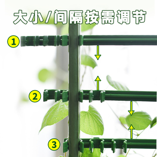 热销阳台庭院花架爬藤架植物固定支架支撑杆黄瓜葡萄架园艺爬藤杆